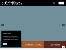 Tablet Screenshot of museogustavodemaeztu.com
